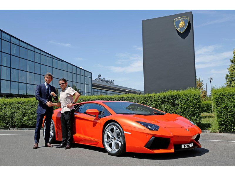 Automobili Lamborghini 1,000 Aventadors produced