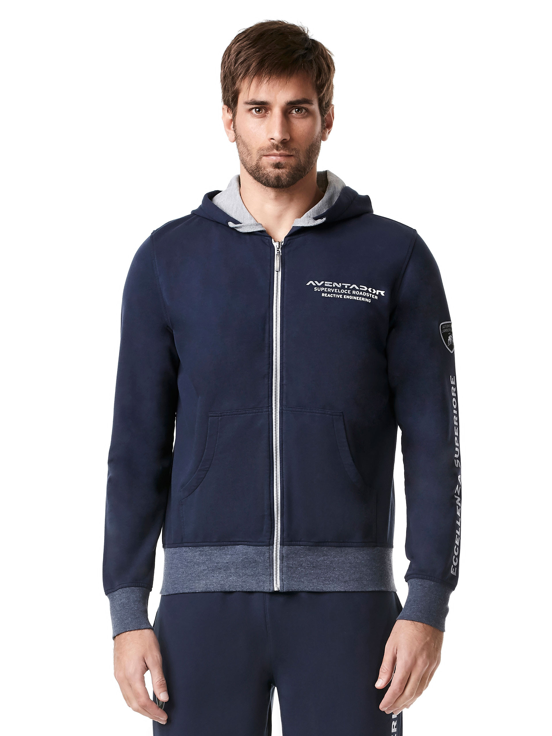LCA Store | Men's hooded Aventador Roadster sweatshirt - Lamborghini ...